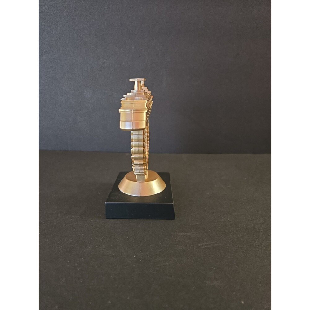 Carnival Dream Choose Fun Cruise Ship On A Stick Trophy Gold Collectible 5×4" - Picture 5 of 6